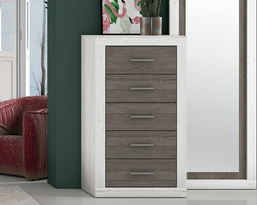 [LARA_SINFONIER_AND-G] SINFONIER LARA 5 CAJONES  DORM. ANDERSEN PINO-GRIS