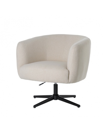[9950] BUTACA GIRATORIA REGULABRE ALTURA LONETA BEIGE
