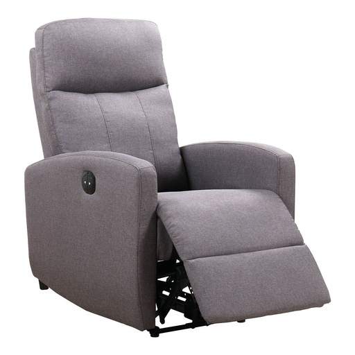 [PNAL11E01] SILLON ALBA RELAX ELECTRICO TELA GRIS CLARO