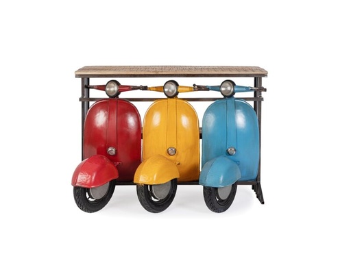 [747022] CONSOLA BAR TRIO VESPA COLOR