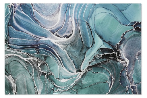 [CU-213631] CUADRO FOTO CRISTAL TEMPLADO 180X0,4X120 ABSTRACTO AZUL