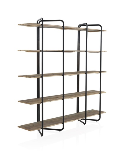 [7995] ESTANTERIA MADERA Y PATAS METAL