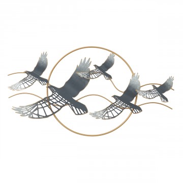 [31367a]  DECORACION PARED 4 PAJAROS