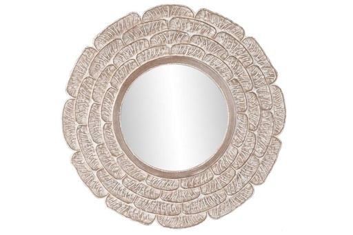 [ES-205155] ESPEJO MANGO CRISTAL 90X1,5X90 DECAPE BLANCO