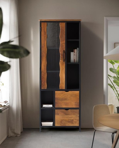 [1424] VITRINA 198x75x38cm