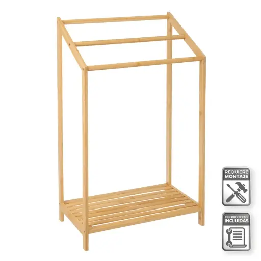 [807327] TOALLERO 3 BRAZOS BAMBU 51 X 31 X 85 CM