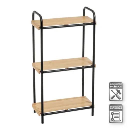 [806171] ESTANTERA BAMB-METAL 41 X 21 X 77 CM