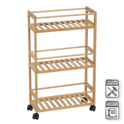 [806172] CARRO COCINA BAMB 44 X 20 X 75 CM
