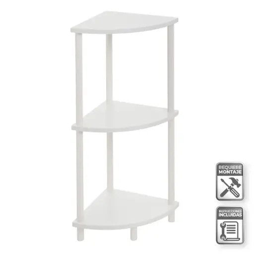 [806197] ESTANTERA RINCN 3 BALDAS ALBA BLANCO 30 X 30 X 76 CM