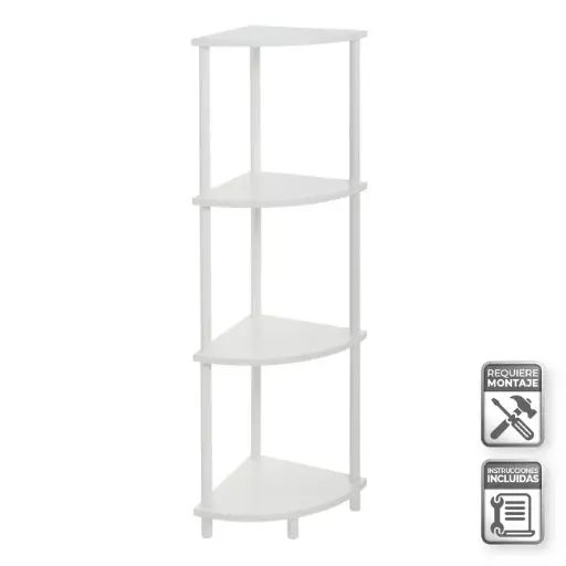 [806199] ESTANTERA RINCN 4 BALDAS ALBA BLANCO 30 X 30 X 110 CM