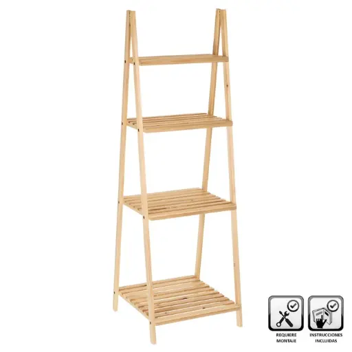 [807069] ESTANTERA 4 BALDAS ABETO NATURAL 42 X 43 X 134 CM